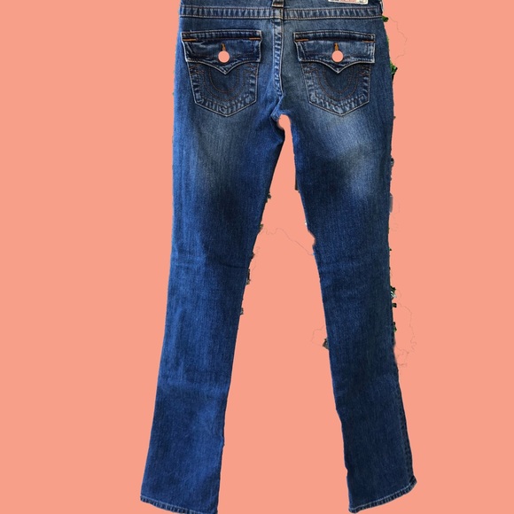 True Religion slim jeans with sewn patch, size 25 - Picture 2 of 4